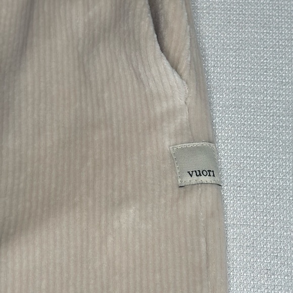 NWT Vuori Haven Pants Ribbed Wideleg Lightweight Soft Suede Women’s Size M Cream - Picture 8 of 15